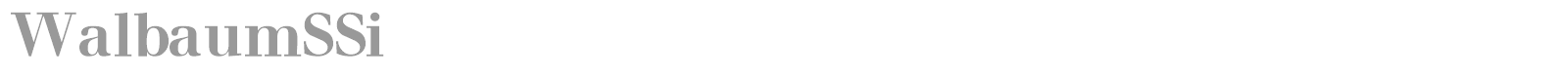 WalbaumSSi font preview